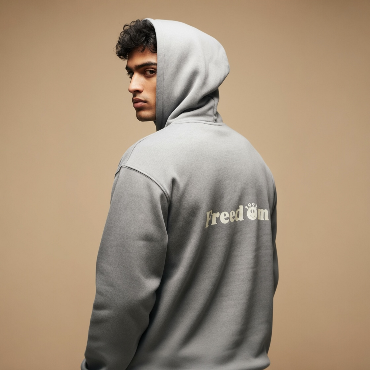 Felpa uomo Freedom grigia