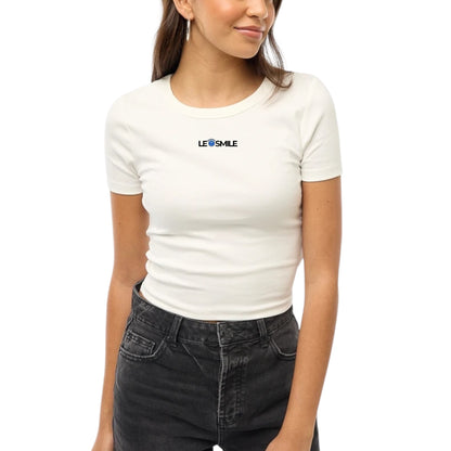 T-shirt donna Boxy bianca