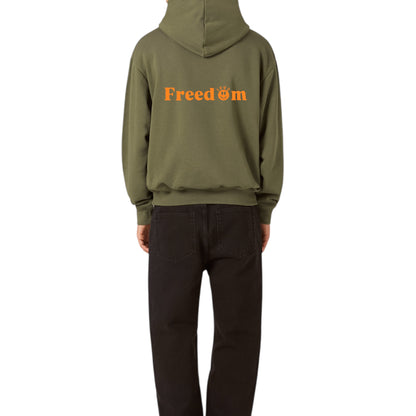 Felpa boxy fit con cappuccio