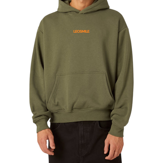 Felpa boxy fit con cappuccio