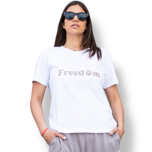 T-shirt Freedom donna