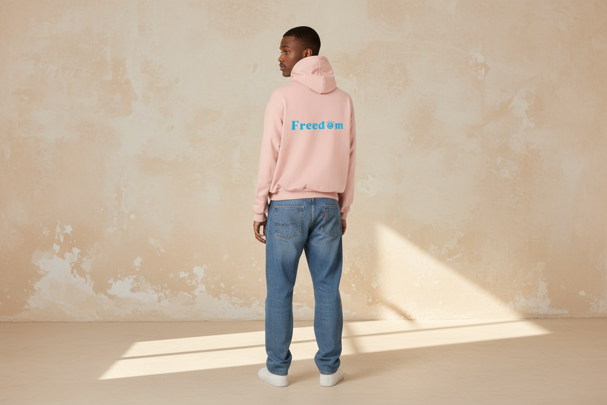 Felpa boxy fit con cappuccio