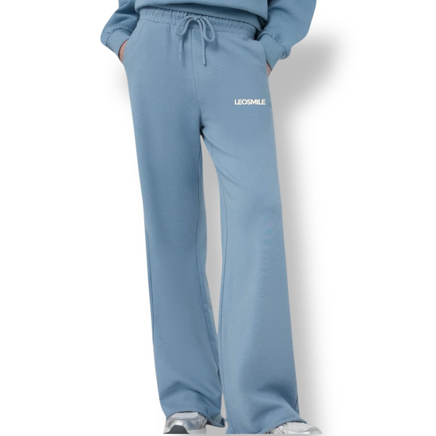 Pantalone donna celeste