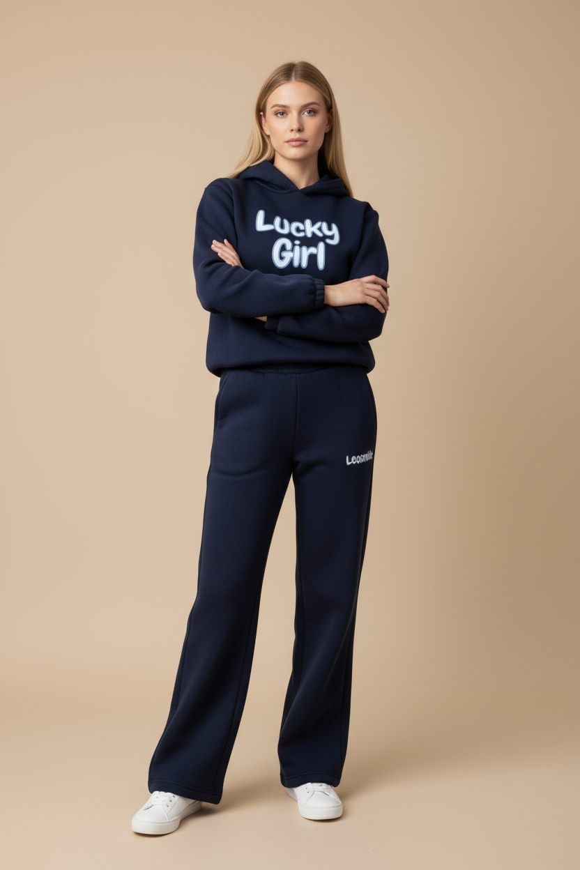 Tuta Donna Lucky Girl blu