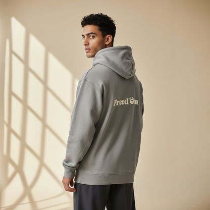 Felpa uomo Freedom grigia