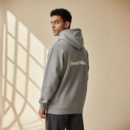 Felpa uomo Freedom grigia