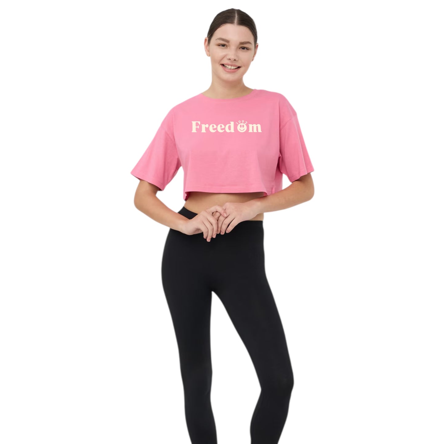 T-shirt donna crop Freedom