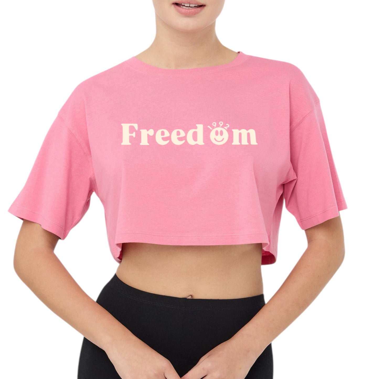 T-shirt donna crop Freedom