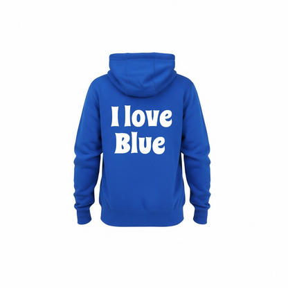 Felpa I Love Blue felpata