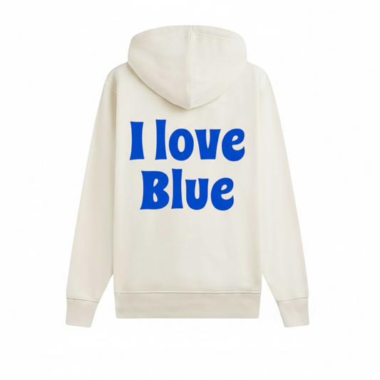 Felpa I Love Blue felpata